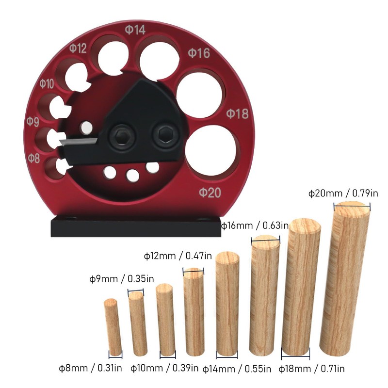 Dowel Maker Jig Set, 8 Holes, Carbide Inserts, Dowel Maker,