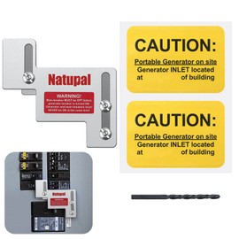 Natupal Generator Interlock Kit Compatible with Eaton Cutler Hammer Challenger BR-200 150 and 200 AMP Panel,1 1/4 to 1 1/2 Inch Spacing Between Main and Branch Breaker