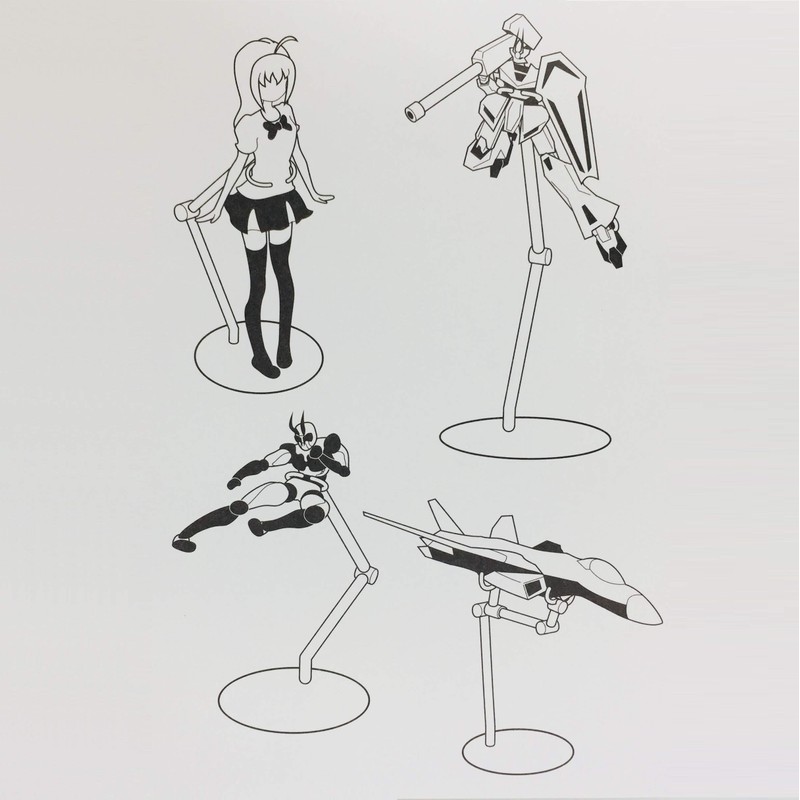 Obitsu Doll Multi Stand, Clear