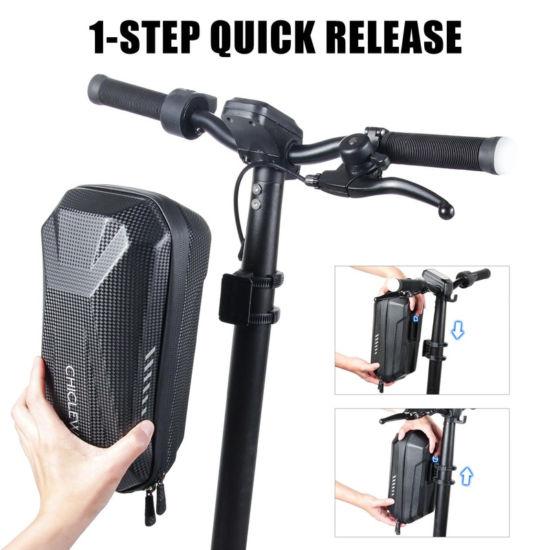 CHICLEW 3L Large Scooter Bag, Quick Release Portable Electric Scooter