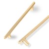 COTYKILEY 10 Pack 5 Inch(128mm) Brushed Brass Cabinet Handles Gold