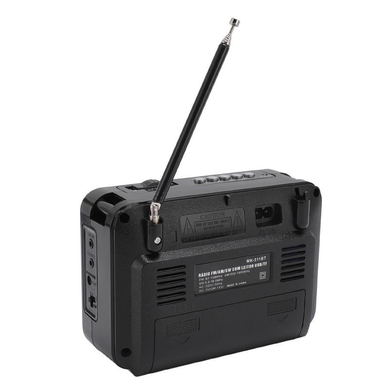Portable Shortwave Radio FM AM SW Bluetooth 5.0 Multifunction Multi