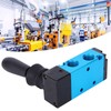 5-Way 2-Position Air Lever Operated Valve 1/4 PT Pneumatic Solenoid