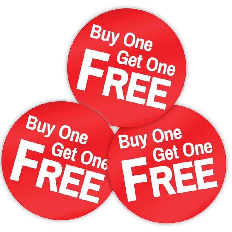 Stone Melon 144 BOGOF Stickers/Sale Labels/Shop Stickers Buy One Get