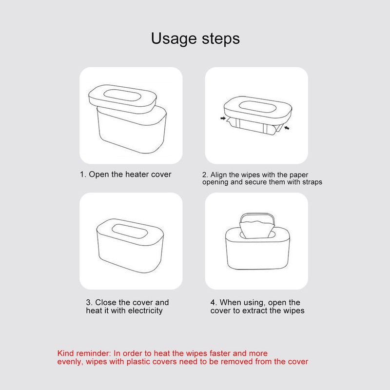 Compact Wipes Warmer Portable Wipe Warmer Baby Wet Wipes Dispenser