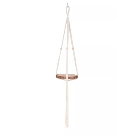 Unbranded Macrame Hanger with Wooden Stump