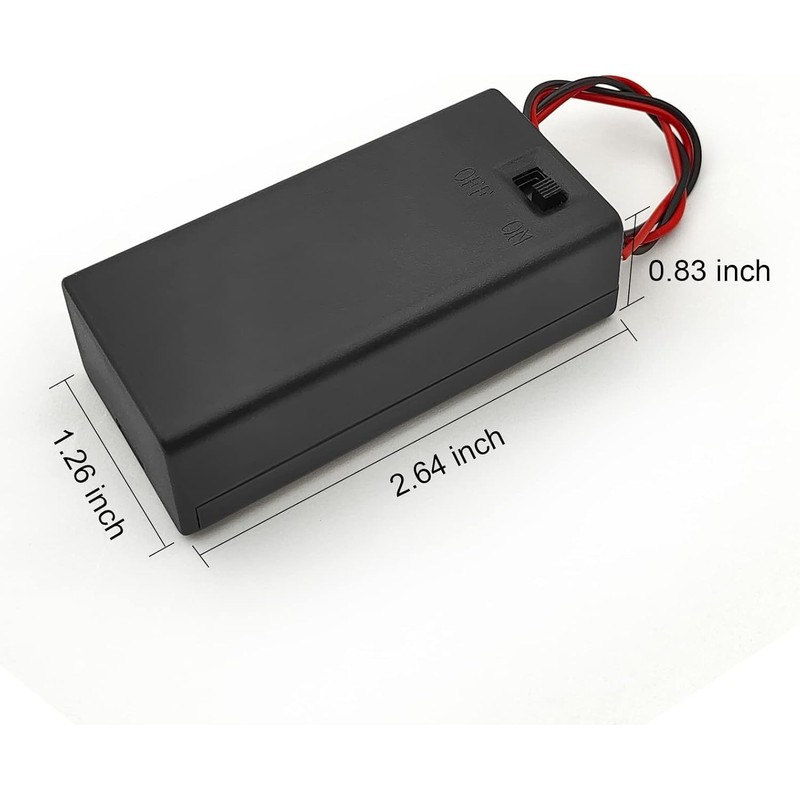 9V Battery Holder 3 Pack, 9 Volt Battery Holder with