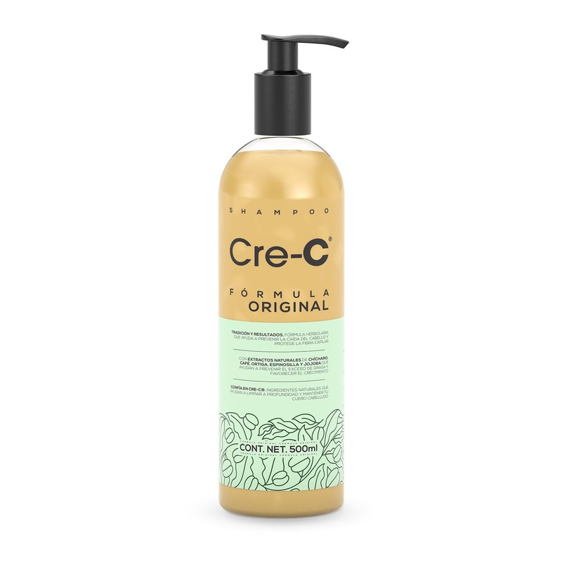 Cre-c Shampoo Anticaida Formula Original de 500 ml con Ingredientes