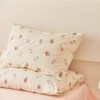 Nayoroom Strawberry Duvet Cover Set Twin Size Girls Cute Pink