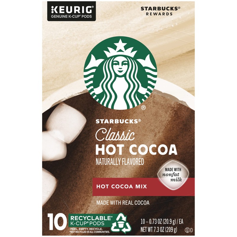 Starbucks Hot Cocoa K-Cup Coffee Pods (10 Count (Pack of