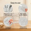 Daxilonyz 3 Section Acrylic Cutlery Organizer for Countertop, Modern Flatware
