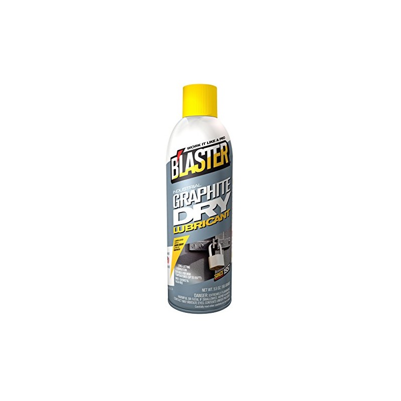 B'laster 8-GS-12PK Industrial Graphite Dry Lubricant - 5.5-Ounces - Case