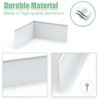 Memrita 4 Pcs Gutter Valley Splash Guards Roof Rain Diverter,Aluminum