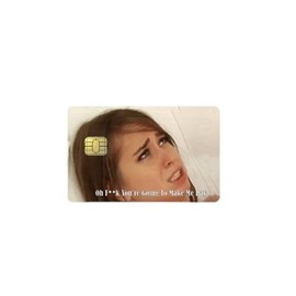 You're Gonna Make Me Pay Debit Credit card sticker card cover funny sticker