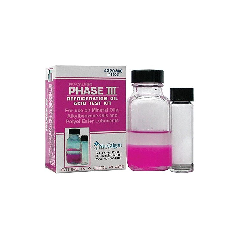 Nu-Calgon 4320-W8 - Acid Test Kit Phase III Refrigeration Oil