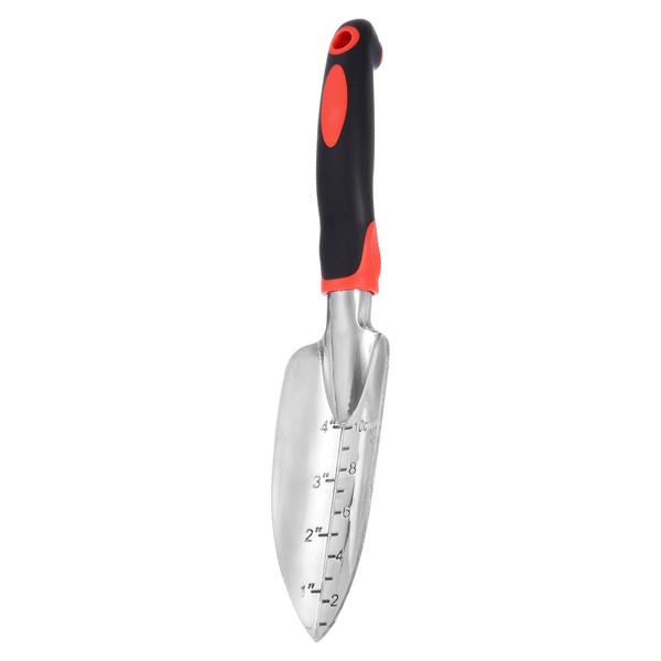 HARFINGTON Garden Hand Shovel 11.81 x 2.16 Aluminum Depth Marks