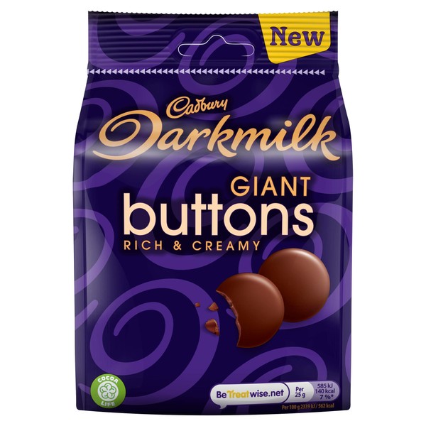 Cadbury Buttons Dark Milk Buttons, 105 g