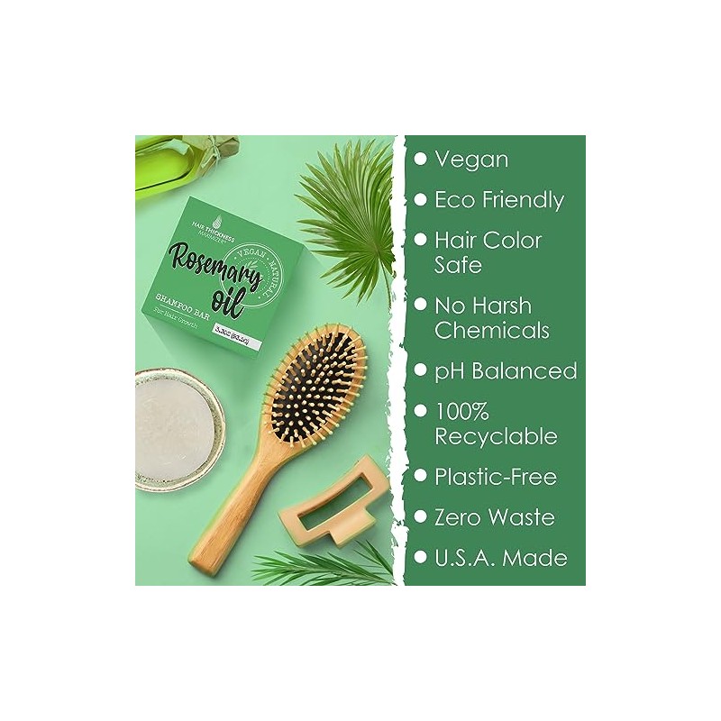 Hair Thickness Maximizer- Champú en barra con aceite de romero