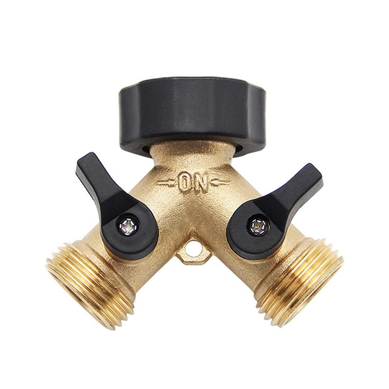 Water Y Connector Brass Tight Connection High Temperature Resistance 2