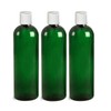 3 Pack 16 oz (475 ml) Slim Plastic PET Bottles