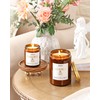 AOOVOO Sandalwood Oud Candle - Large Scented Candles 22oz, Soy