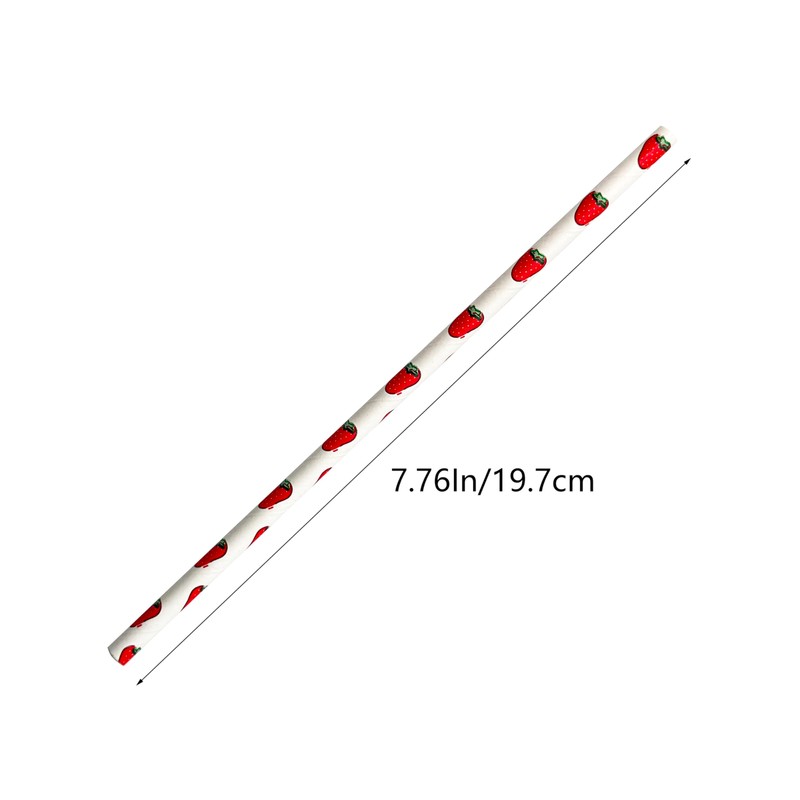 100 Pcs Disposable Straws, Biodegradable Paper Straws for Juices, Shakes,