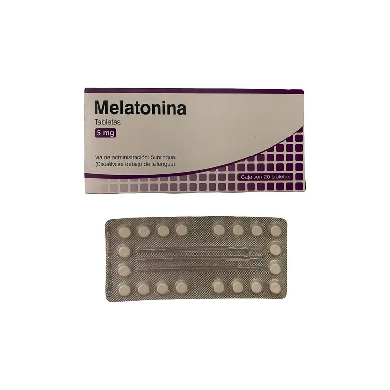 Melatonina Valeant 5 Mg 20 Tabs Sublingual Sabor Sin Sabor