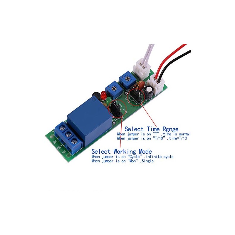 DC 5V 12V 24V Adjustable Cycle Trigger Delay Timing Timer