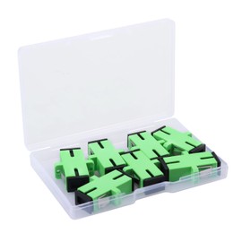 Duogalia 7 Pack SC/APC Fiber Optic Coupler SC Female to SC Female Simplex Singlemode Fiber Optical Adapter Network Internet Connector with Mount Panel