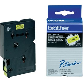 Brother - Laminated tape - black, yellow - Roll (1.2 cm x 8 m) - 1 roll(s)