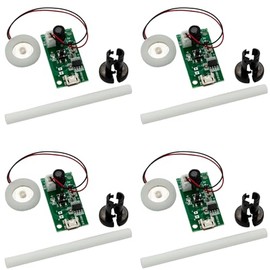 4PCS 5V USB Humidifier Atomization Disc Kit with Circuit Board and Spray Module Professional Atomization Module for DIY Home Experiments Incubators Experimental Equipment Compatible