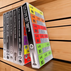 EEEEE 549pcs Self Tapping Screws Assortment Kit Assorted Screws Metric M3 M4 M5 M6 304 Flat Head Stainless Steel Kit Sheet Metal Screws Kit, Phillips Drive Small Wood Screws Set Assortment