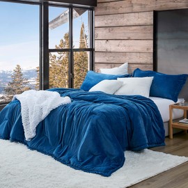 Byourbed Touchy Feely - Coma Inducer® Oversized Queen Comforter Set - Cuddly Blue