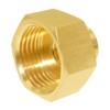 Joywayus 3/4"GHT Female x 1/4"NPT Female Brass Pipe Fittings Hex