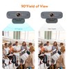 Angetube Webcam with Microphone, 1080P HD Streaming Web camera, 90°View