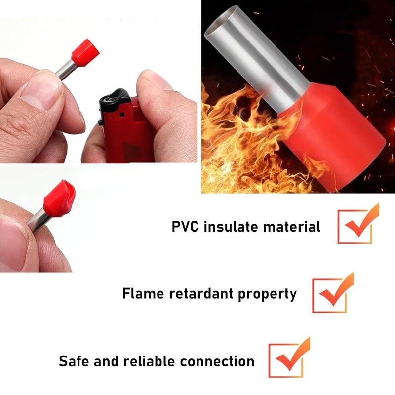 HXJFGDM Wire End Ferrules 10 mm2 12 mm Long Pack