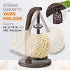 BARVA Yarn Holder with Magnetic Swing Mechanism for Crochet Yarn