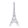 allgala 10" Eiffel Tower Statue Decor Alloy Metal, White