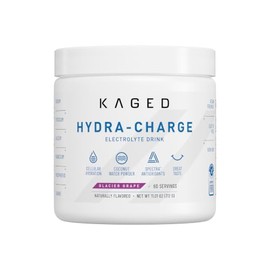 Kaged Polvo De Hidratación Con Electrolitos, Hydracharge Glacier Grape, Bebida Deportiva Para Hombres Y Mujeres, Suplemento Para Antes, Después Y Durante El Entrenamiento, 60 Porciones 60 Porciones(Pa