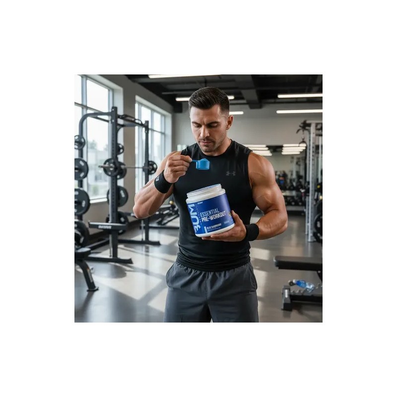 Cbum Essential Raw Nutrition 30 Servicios Blue Raspberry