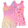 Taubow 2 Packs Gymnastics Leotards for Girls 4t 5t Gradient