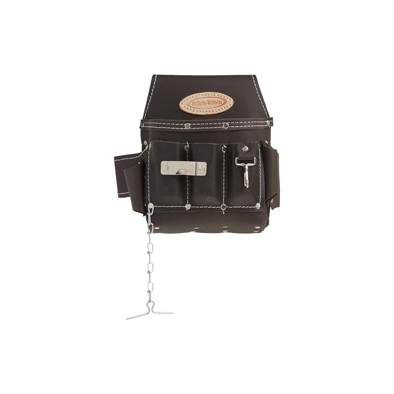 McGuire-Nicholas 526-CC Brown Professional Electrician'S Pouch, oil tanned leather
