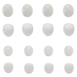 Luckvan 8 Pairs Extra Small Earbuds Tips, Silicone Ear Tips Universal, Silicone Earbud Tips Replacement Transparent