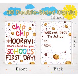 30 Pcs Welcome Back to School Cards for Classroom, Class School Exchange Gift for Girls Boys, Welcome Greeting Cards Inspirational Gift Tags for Teachers Student Party Favors Supplies-L7
