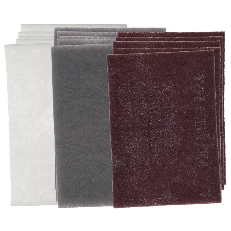 3M Scotch-Brite Hand Pads 5 each:7447(maro<wbr/>on), 7448(grey), 7445(white) FREE SHIP
