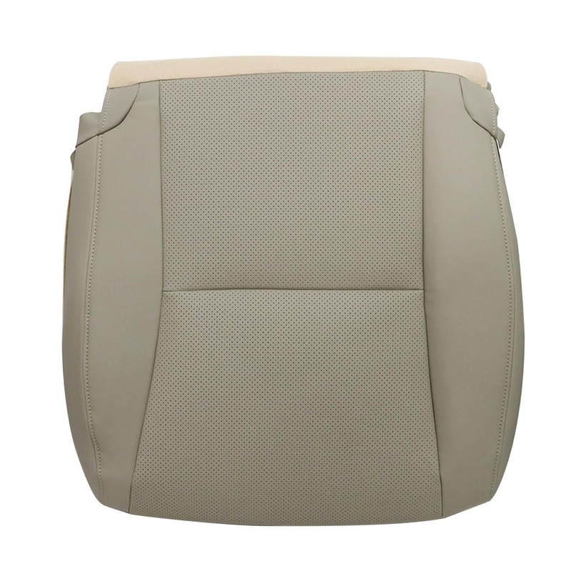 FZJDSD Tan Driver & Passenger Side Bottom Perforated Microfiber Leather