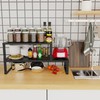 Jojocross Expandable Adjustable Stackable Kitchen Organizer, Spice Rack,Metal Pantry Storage