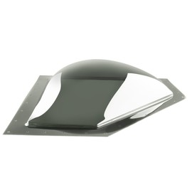 RecPro RV Skylight Cover Bubble (24" x 12") | Angled Corner Fits Over Shower | Impact-Resistant Exterior Dome | Clear with Dark Smoke Tinge