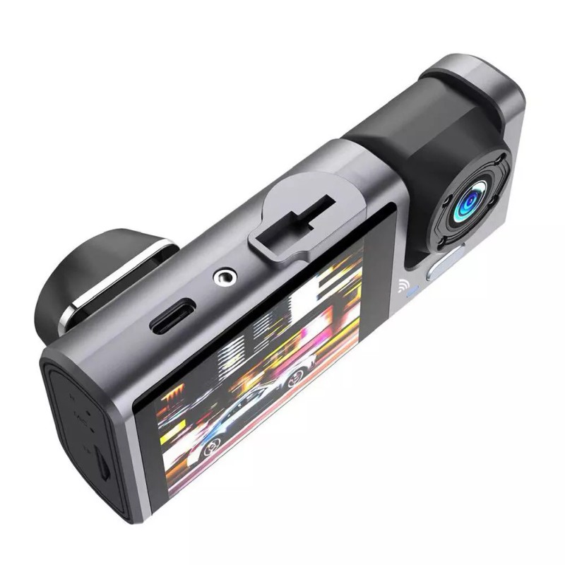 Car Dash Cam Dual Lens Front & Inside & Rear