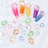 JINJIAO Large Nail Art Rhinestone,Pointback Mix Shape Nail Charms Colorful